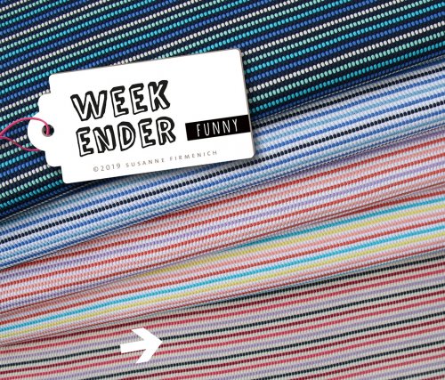 RESTSTÜCK 1,00m !!! - Bio Jacquard Jersey - Funny Knit - Col.05 - Weekender - Hamburger Liebe - Albstoffe